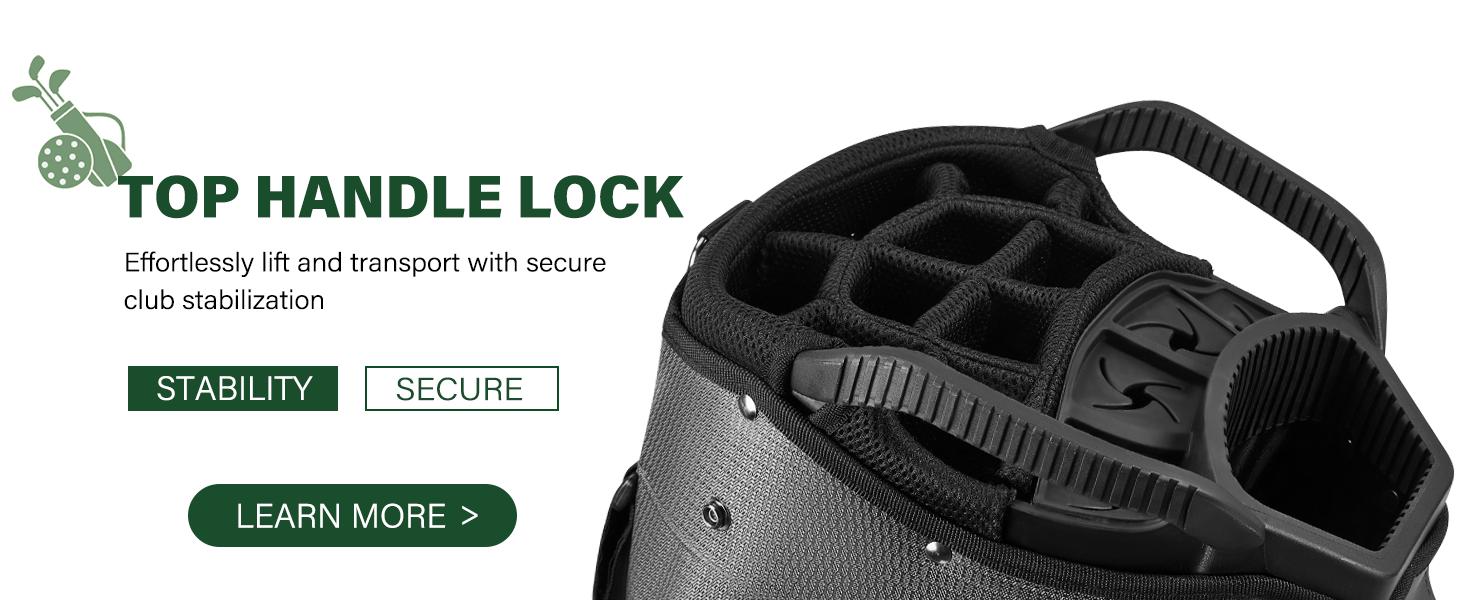 UNIHIMAL 15-Way Golf Cart Bag, Premium Anti-Shake Divider Top Golf Bag with Comfortable Handles, Magnetic Pocket and Rain Cover