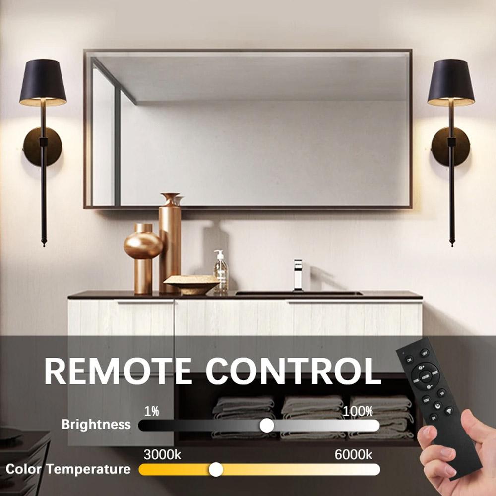 2PCS Rechargeable LED Wall Lights, Modern Touch Control Remote, Easy Installation for Bedroom Hallway Entryway Decor, Home Decor Light