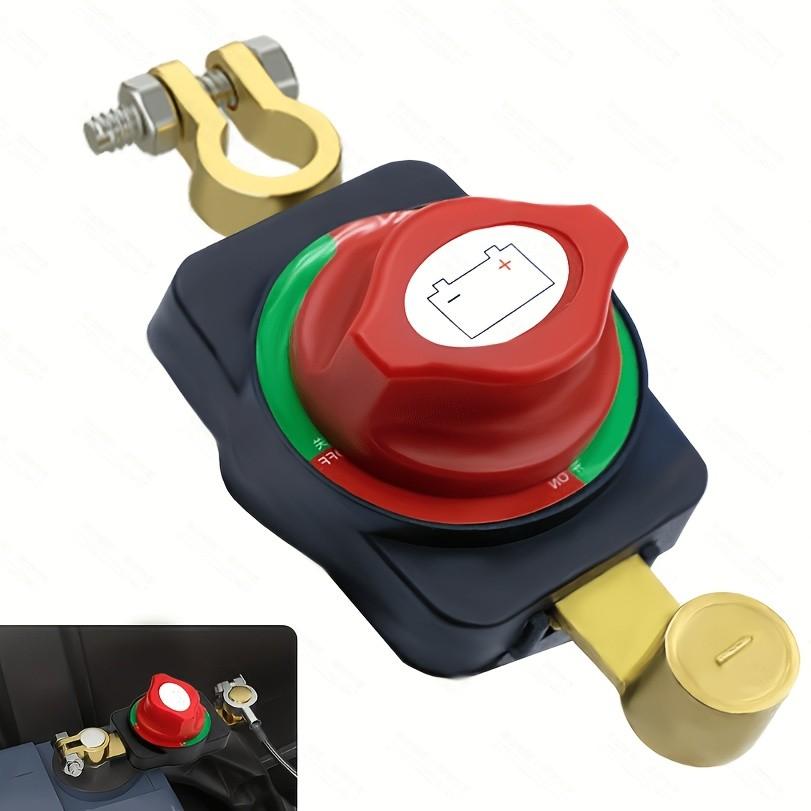 Top Mount Battery Disconnect Switch, Third Generation, Design, Suitable for Trucks, Boats, Rvs, Negative Terminal Control