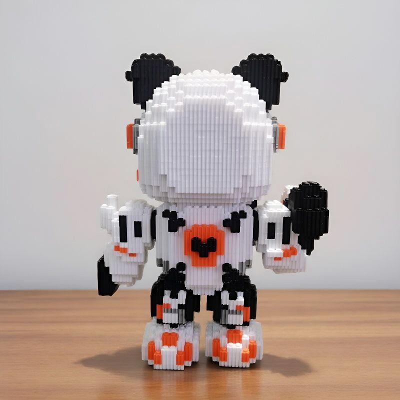 1700pcs Assembly Animal Mecha Model Kit, 2026 Panda Robot Building Set, Adult Holiday Gift, Home Office Decor, Furniture Decoration