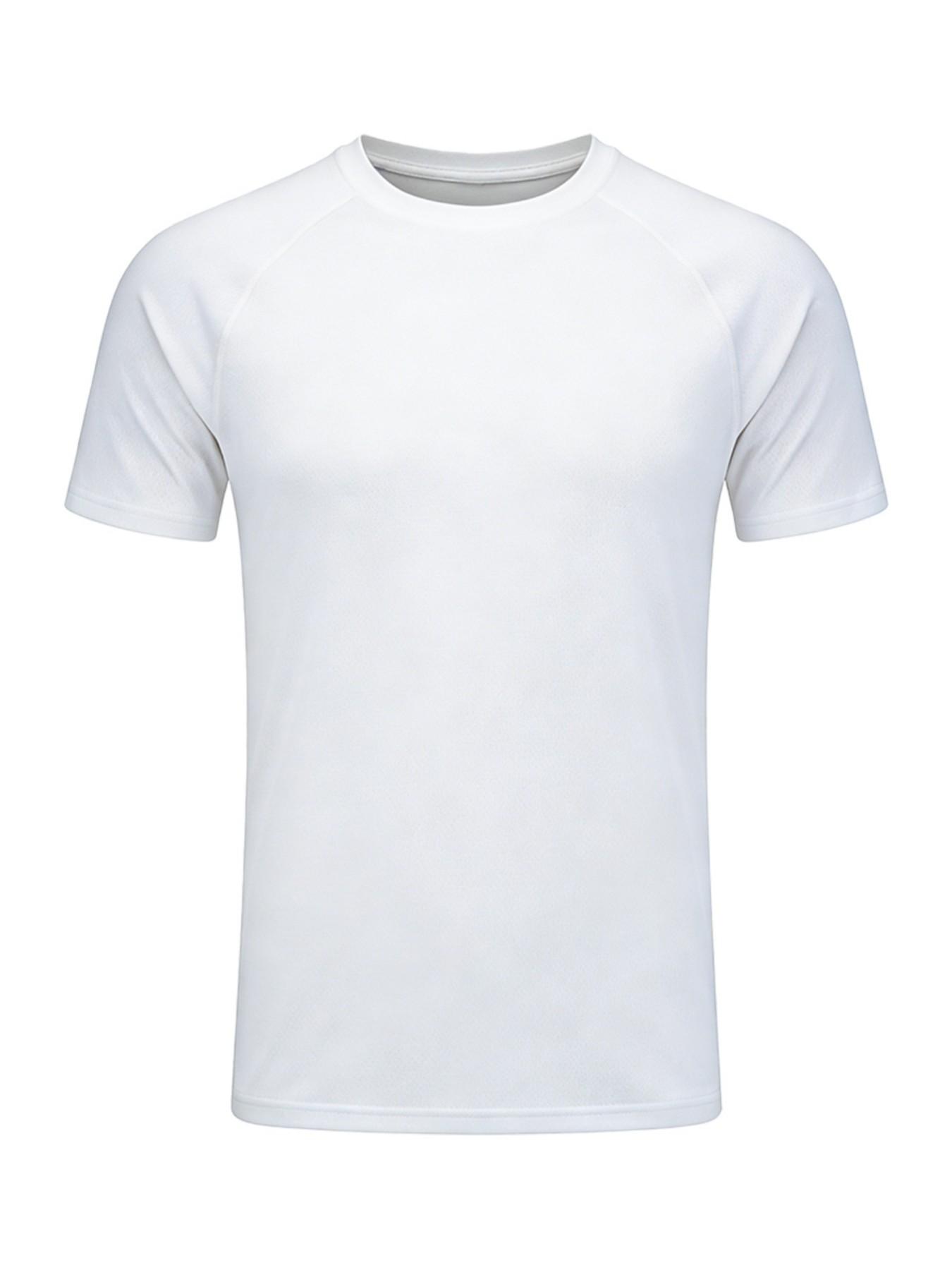 New Men's Fitness Short Sleeve Muscle Sports Tight Fit T-Shirt, Printed Elastic Quick Dry T-Shirt, Outdoor Gym Wear