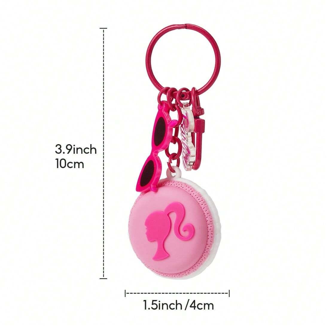 Barbie Kawaii Bag Charms Cute Macaroon Keychain For Key Leather Keychain Holder With Keychain Ring Pendants With Colorful Design For Wallet Keys For Women & Girls Birthday Gift Barbie Kawaii Bag Charms Cute Macaroon Keychain For Key Leather Keychain Holder With Keychain Ring Pendants With Colorful Design For Wallet Keys For Women & Girls Birthday Gift