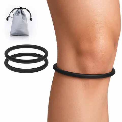 Knee Strap, 2 Counts Breathable Knee Band for Knee Relief, Leg Supporter, Patella Knee Band, Patella Belt for Basketball Running Sports, Patellar Knee Brace, Patella Bands for Knee Pain, Sports Accessories