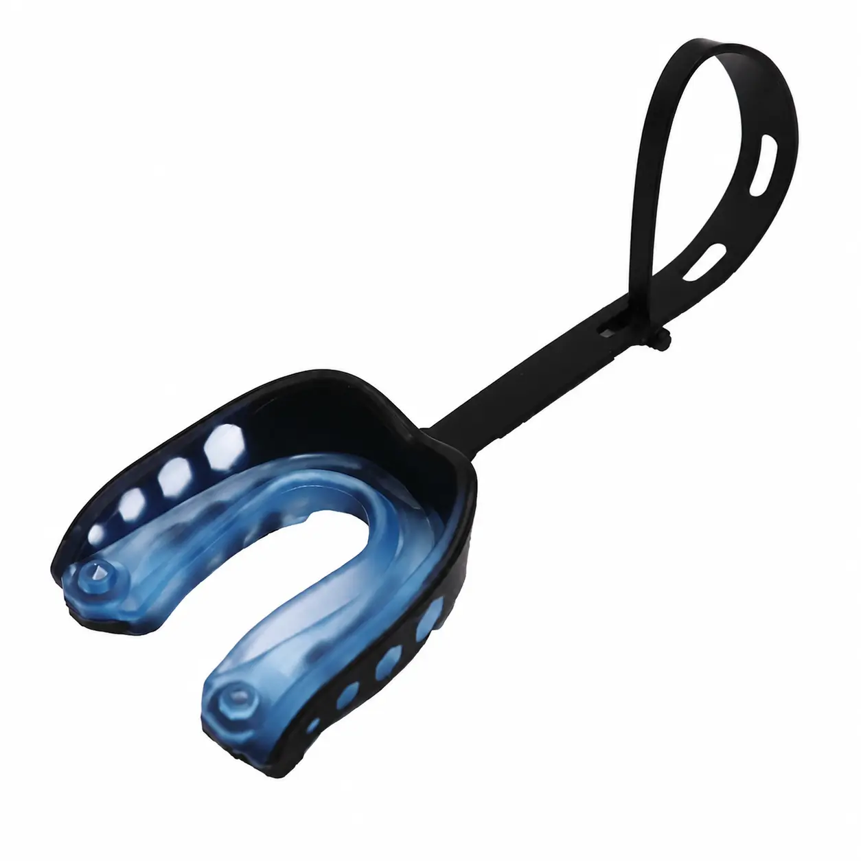 High-Performance Dual-Layer Athletic Mouthguard with Secure Lanyard Attachment for Boxing, MMA, Football, and Basketball—Durable, Custom-Fit Protection Designed for Impact Absorption and Comfort During Intense Training and Competition