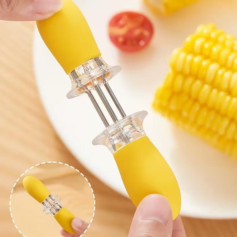 8pcs Multifunctional Corn Grilling Needle, Stainless Steel Barbecue Skewer, Easy to Clean and Store, Picnic Camping Essential