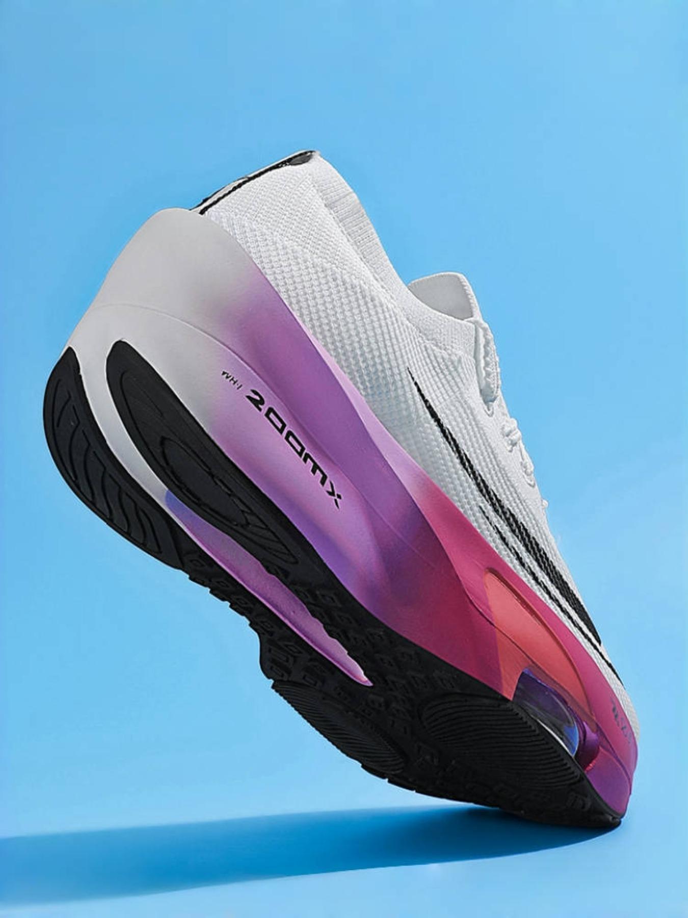 Men's Comfortable, Professional Racing Style, Fine Upper Material, Stretch-Resistant Laces, Lightweight Sole, Outdoor Running Shoes