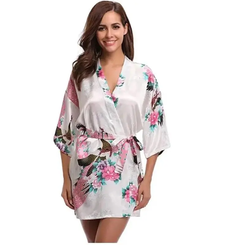 Women Rayon 2PCS Robe Set Bride Bridesmaid Wedding Robe Gown Lace Sexy Kimono Bathrobe Night Dress Casual Nightgown Sleepwear