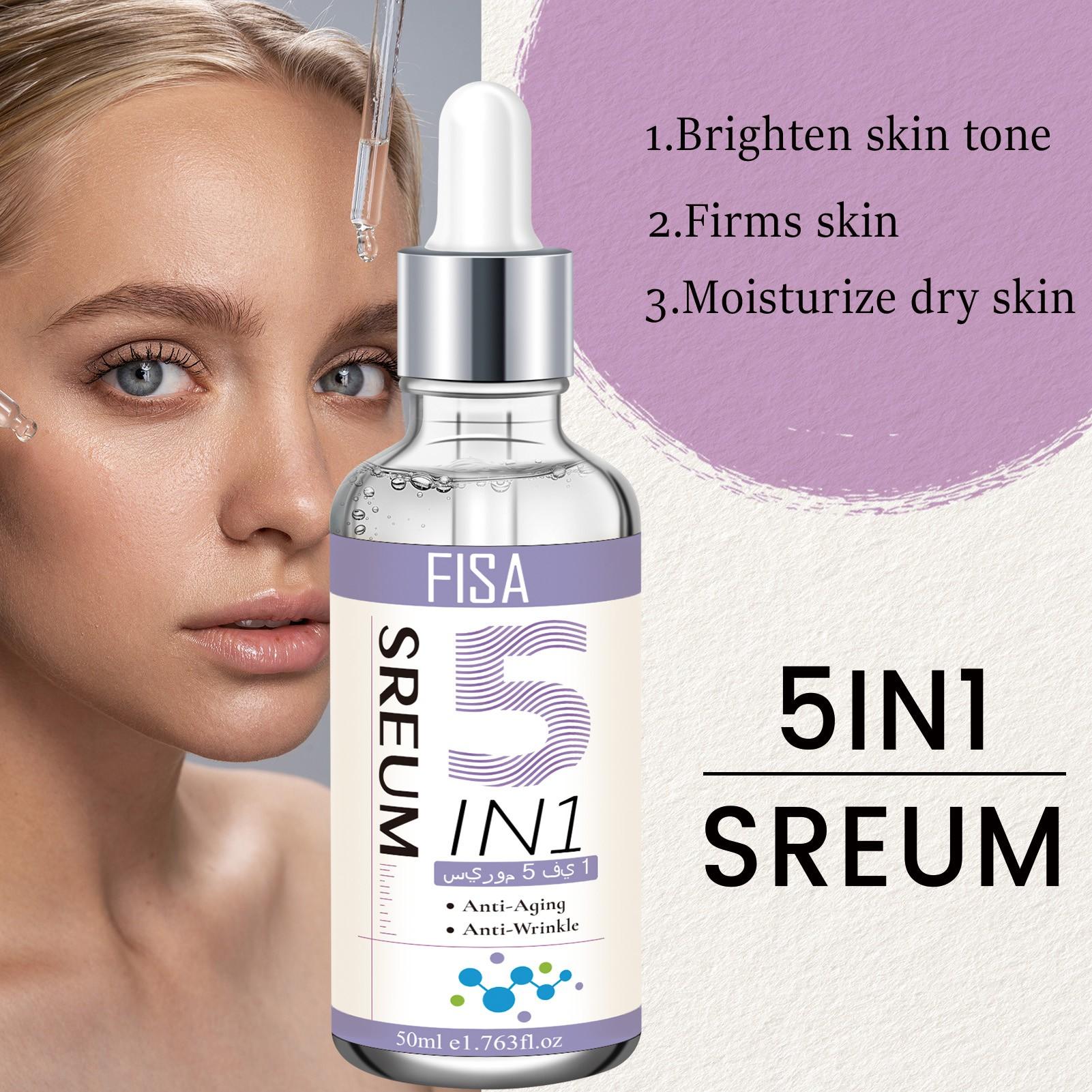 Repair Brightening 5-In-1 Essence, Wrinkle Reduction, Fine Line Fade, Elasticity Boost, Even Skin Tone, Smooth and Radiant Skin