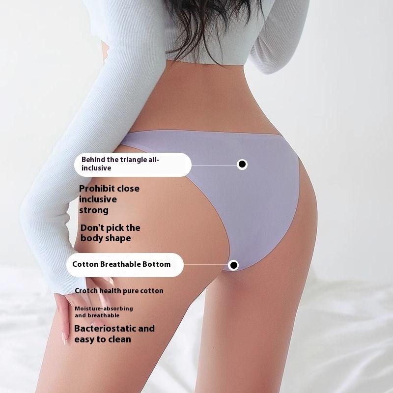 Low -waist Solid Color Women's Underwear Large-Size Thong Pure Design Without Lace, Breathable Love Belt Versatile Multi Packed Outdoorfun Cotton affordable fashion en wear seamless knicker soft minimalist panty