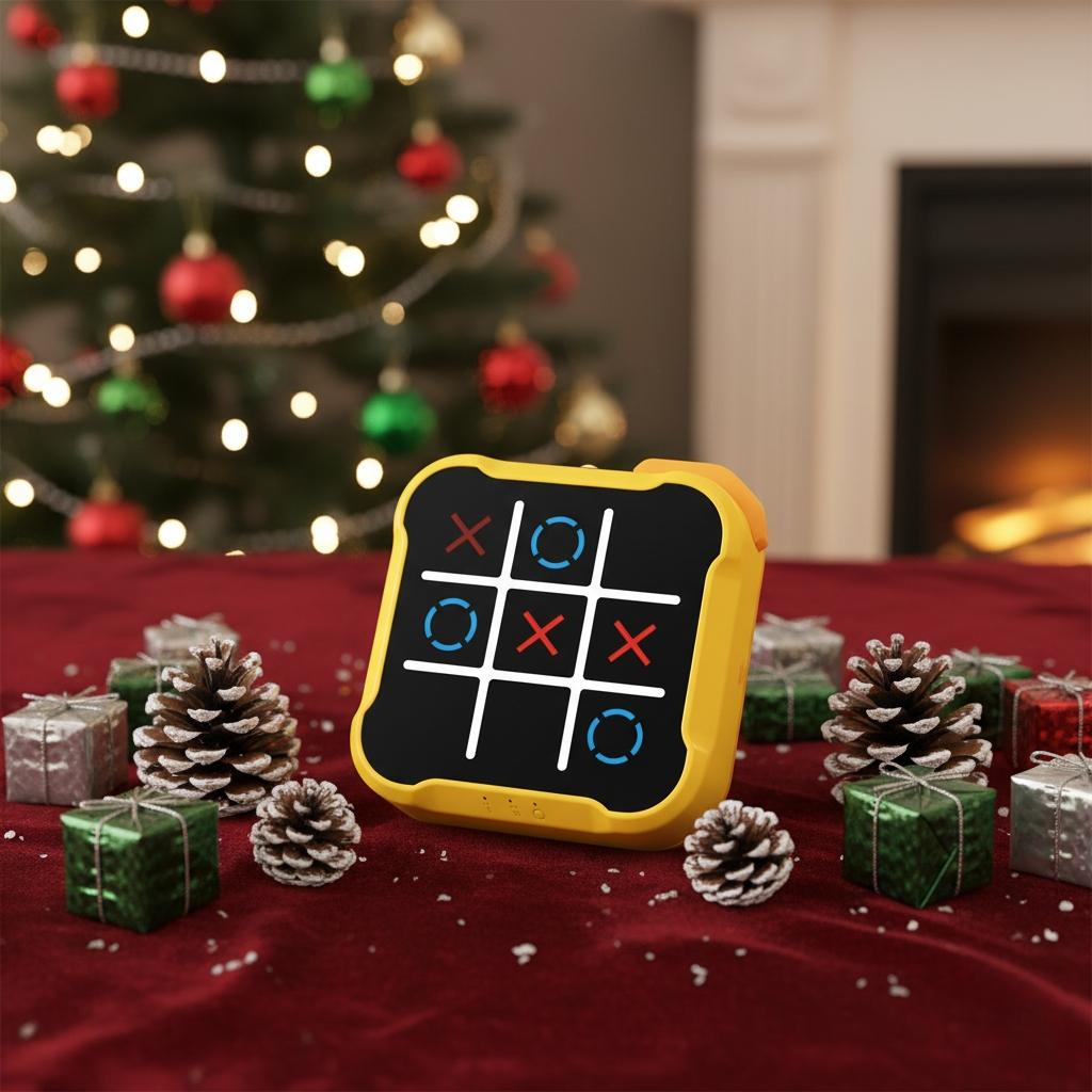 Portable Electronic Connect Four Game Machine, Educational Finger Toy, Family Entertainment, Friend Gathering, Home Education, Battery-Free