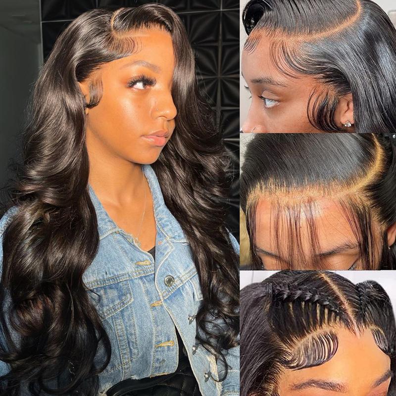 QUANDIAN 13x6 Balayage Highlight Lace Front Wig Human Hair 13x6 HD Lace Front Wigs Human Hair Body Wave Wig 200% Density FB/27 Ombre Wig Springtok