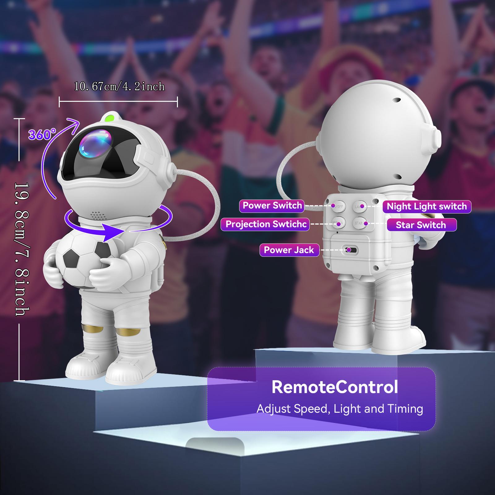 Astronaut Galaxy Projector Light, Night Light, Atmosphere Light, Starry Sky Ceiling LED Strip with Timer & Remote Control, Perfect Gift for Birthday Halloween Christmas