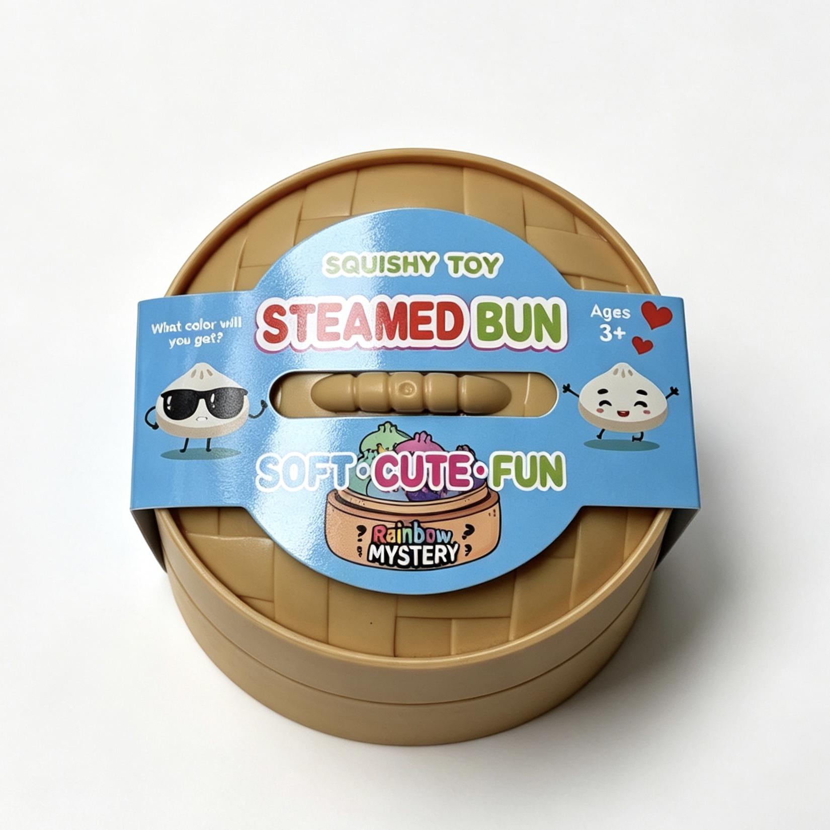 Squishy Dumpling Stress Balls for Adults, Dumpling Squishy Toys for Kids, Dumpling Fidget Sensory Toy,3.15 inches in Diameter Squeeze Dough Ball Stress Relief Toy, Stretchy Stress Ball Squish Toys