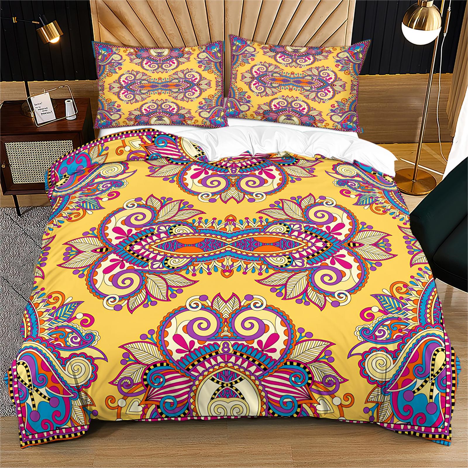 2/3 Pcs Abstract Art Print Duvet Cover Set, Modern Minimalist Bedding Set, Ultra Soft Microfiber with HD Digital Printing, Zipper Closure, Wrinkle-Resistant, Perfect for Bedroom, Dorm & Guest Room, All Season Use - No Filling