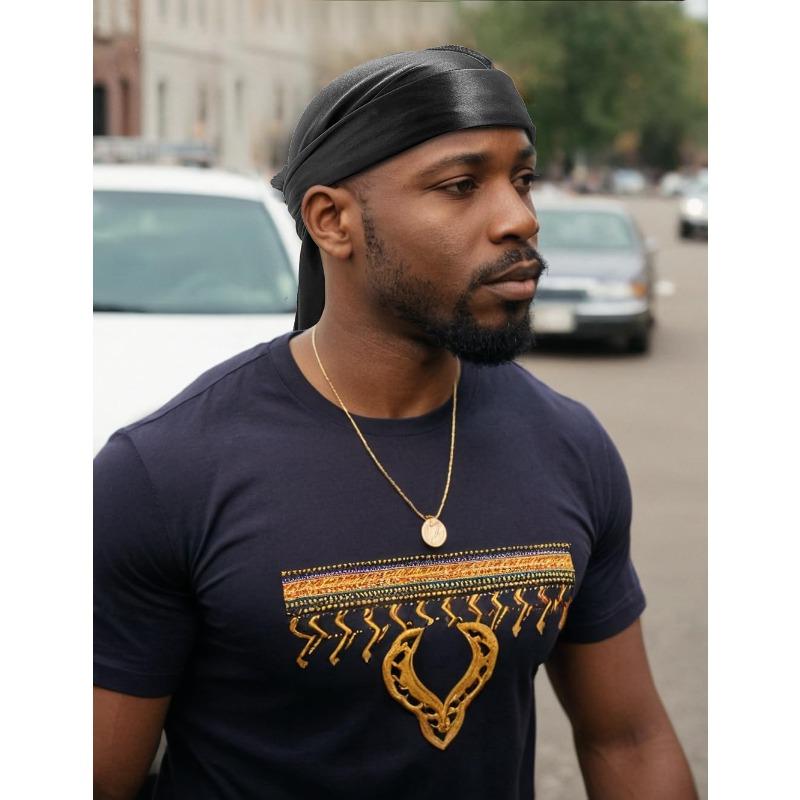 3pcs Premium Durag Pack for Men, Silky Doo Rag for 360 540 720 Waves