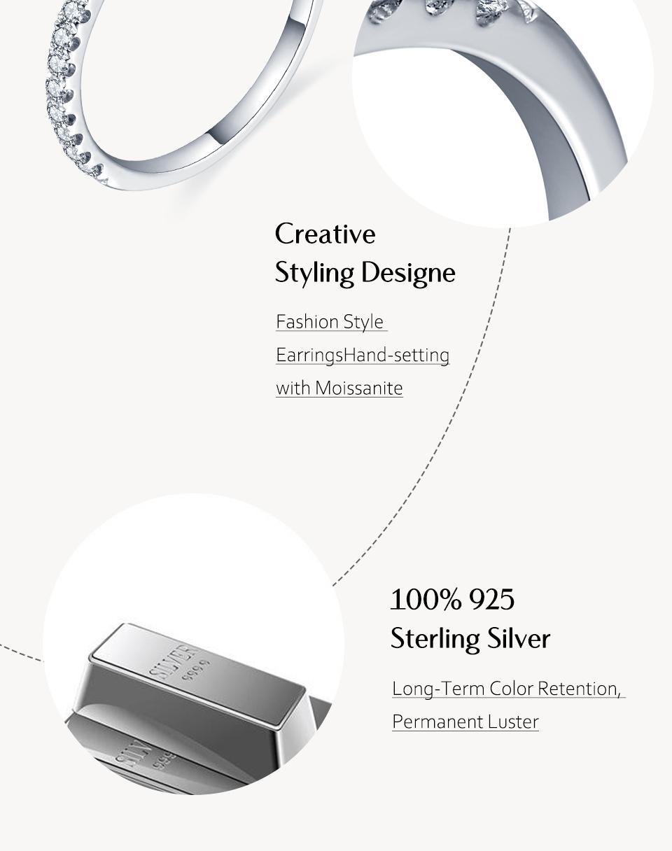 Stackable Band Synthetic Moissanite Ring For Daily Wearing Anniversary Engagement Gift R001 SpringStatements