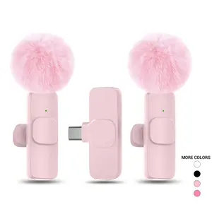 Professional Wireless Lavalier Microphone, USB Rechargeable Plug-and-Play Lapel Mic for Mobile Video Recording, Teaching, Interviews and Podcasts