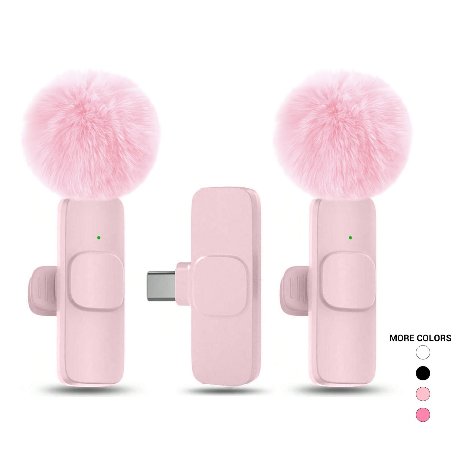 Professional Wireless Lavalier Microphone, USB Rechargeable Plug-and-Play Lapel Mic for Video Recording, Teaching, Interviews and Podcasts