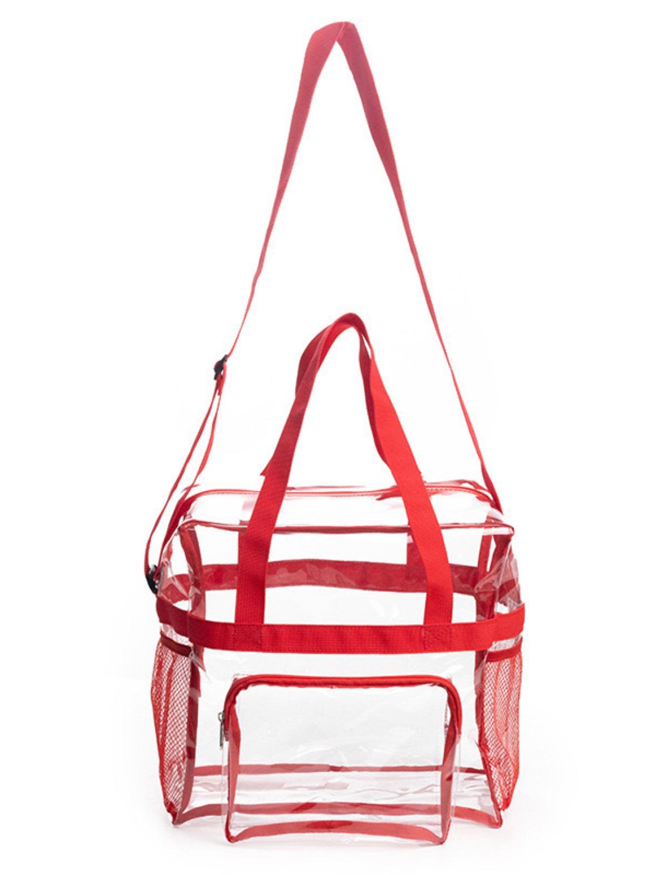 Fashionable Transparent PVC Storage Bag, High-Value Large Capacity Handheld Travel Bag, Lightweight Shoulder Bag for All Seasons