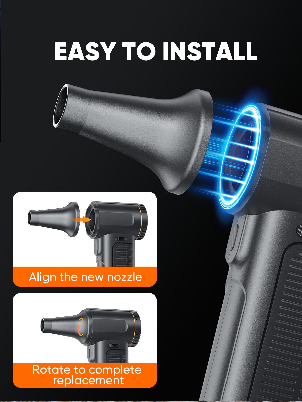 SHEKAR Electric Air Duster 130000RPM - Cordless Blower Gun - TikTok Shop