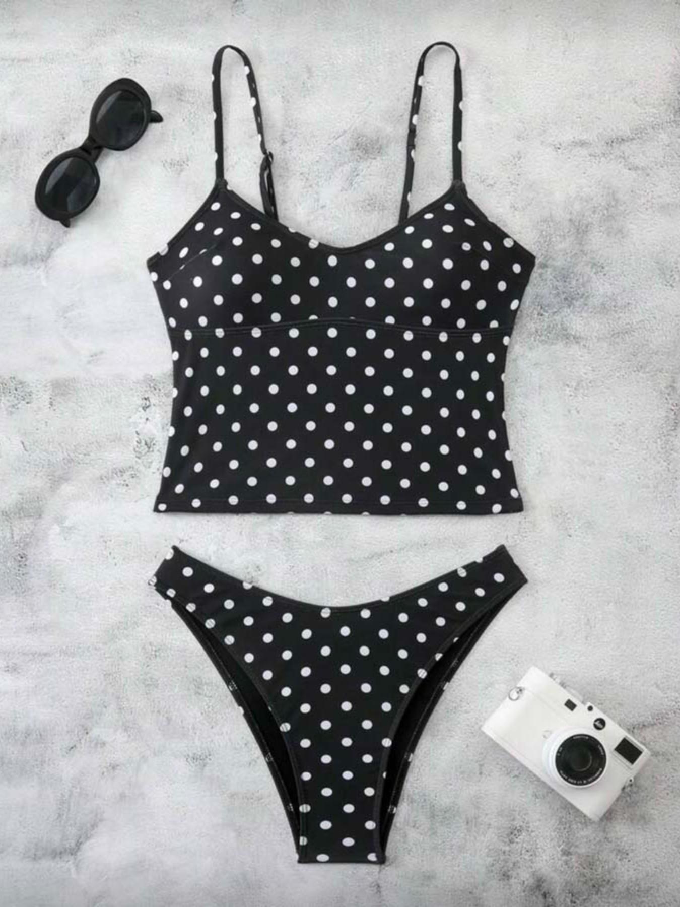 2026 Summer New Minimalist Fit Short High-Waisted Two-Piece Bikini, Beach Vacation Sand Swimwear, Basic Split Swimsuit, Bikini Beachwear, Swimwear Sets