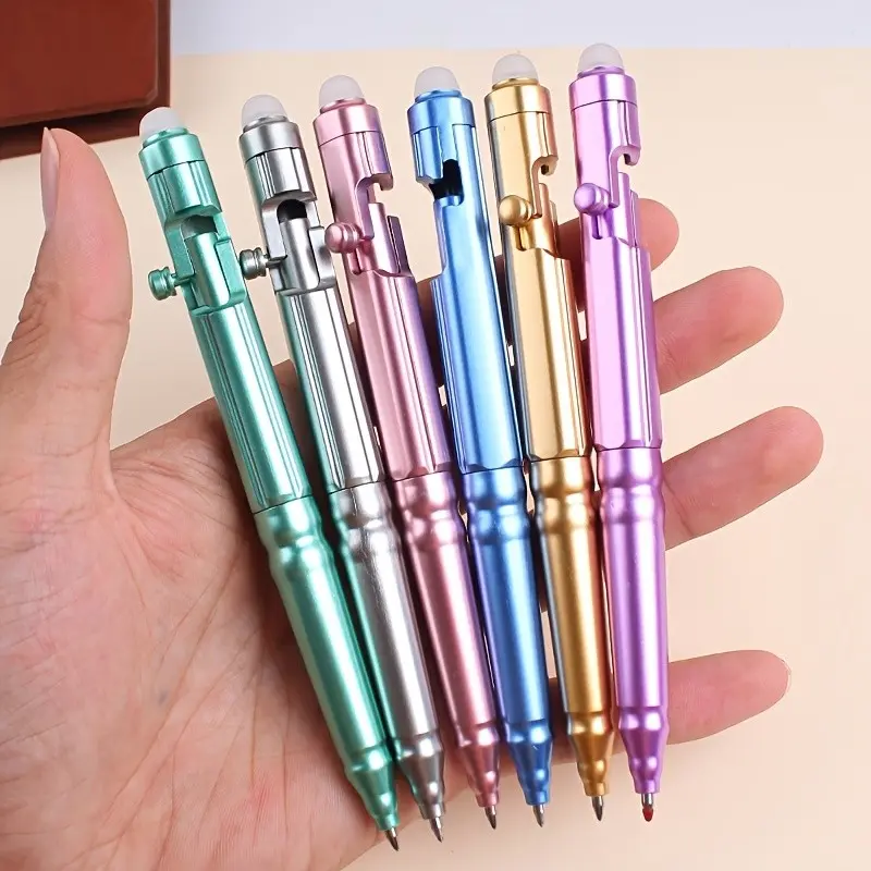 6/12pcs Creative Erasable Gel Pens with Erasable Tip,MoYi Crystal Blue 0.5mm Retractable Ballpoint Gel Pen with Comfortable Grip, Suitable for School and Office - Gift for Students