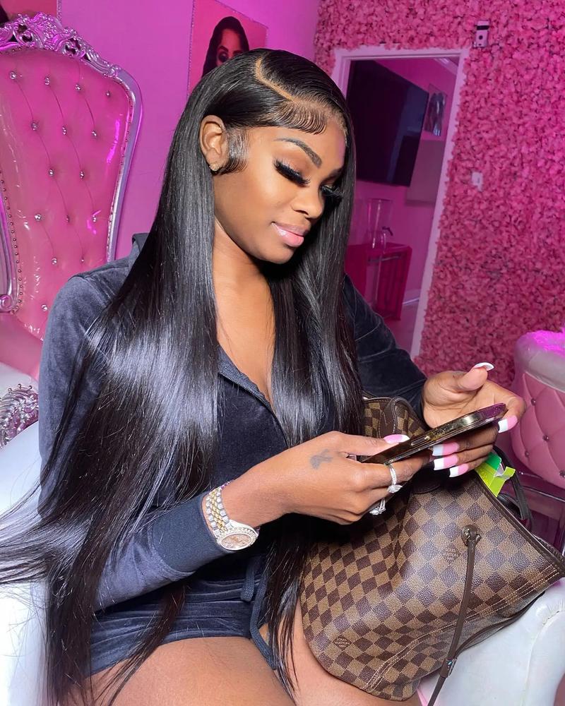 Bone Straight 4x6 5x5 Glueless Wig Brazilian Human Hair Wigs Transparent Lace Closure Wig for Women Ready to Wear 6x4 Lace Wig Pre Cut Pre Plucked On Sale 180% Density Bling Hair TikTokShopHolidayHaul