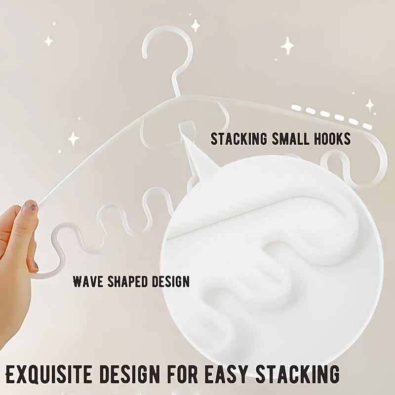 Durable Plastic Clothes Hanger, 2 Counts Multifunctional Hanger Multipurpose Space-saving Storage Organizer for Pants, Ties, Dresses, Bras, Lingerie, Home Supplies