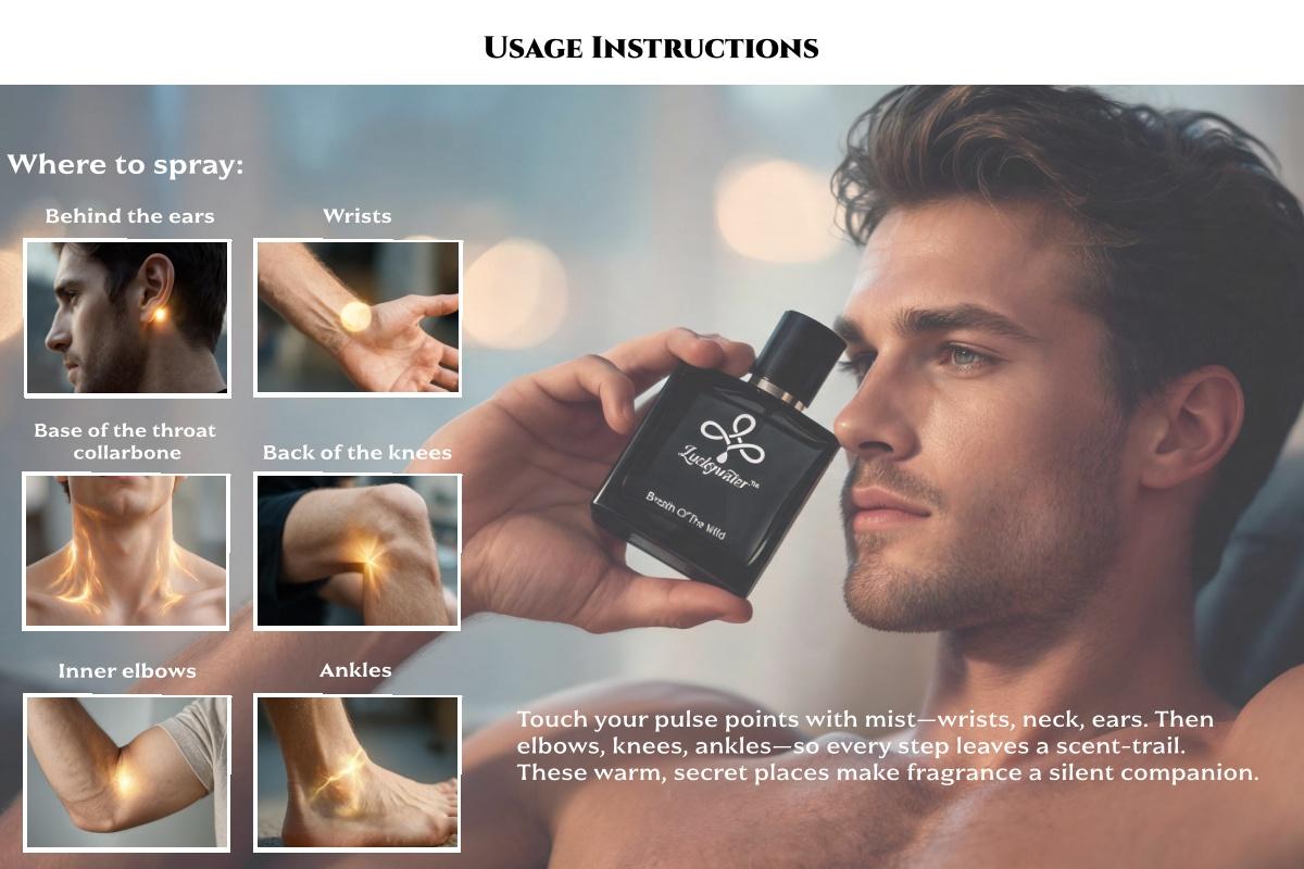 Luckywater Men's 50ml Fresh Aromatic Fougere Cologne - Bergamot, Woody Modern Long-Lasting Eau de Parfum, Summer & Date Night Daily Wear, Cruelty-Free Fragrances, Cool/Unique Gifts for Guys/Man, Cool Gifts For Guys