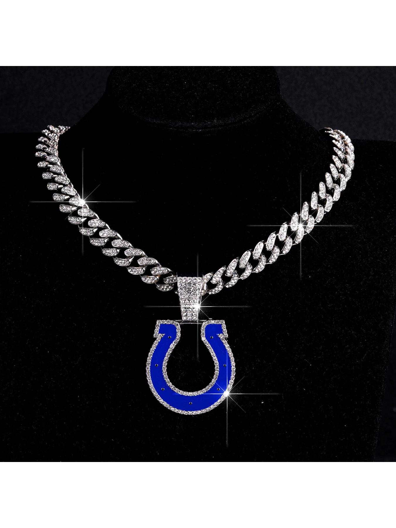 Indianapolis Colts team necklace pendant fan accessory for men and women, versatile style