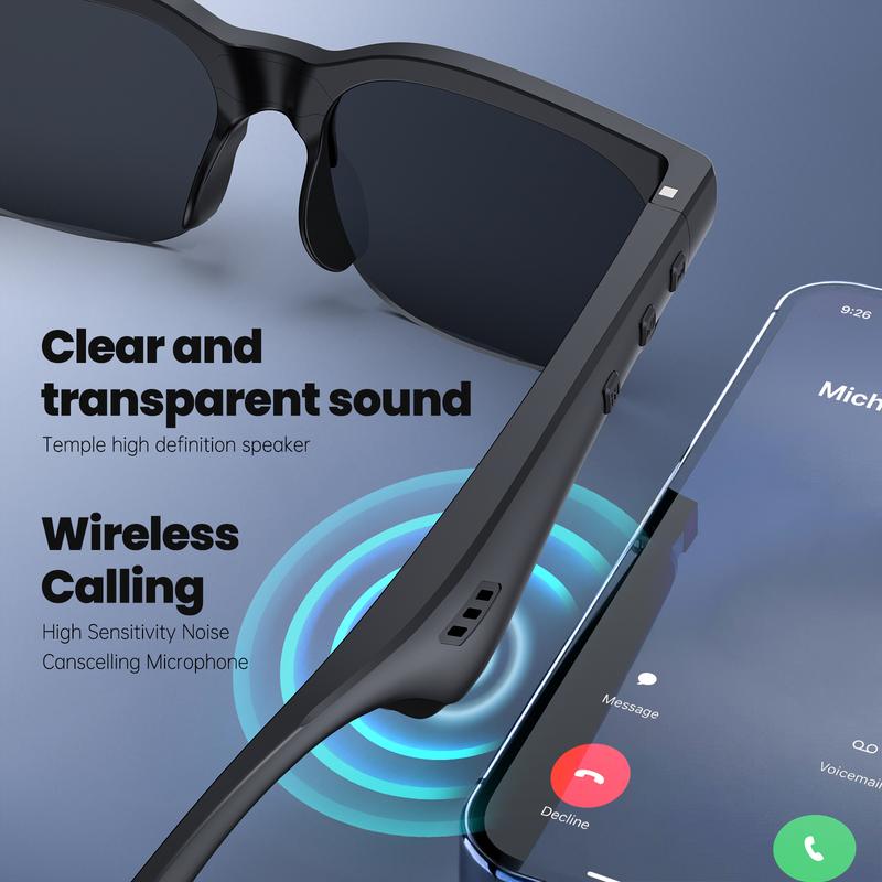Lifebee Ultra Fast Bluetooth-compatible Multifunctional Smart Glasses, Open Ear Clear Sound Quality, Seamless Connection, Lightweight Comfortable Frame, Multi-Scenario Use