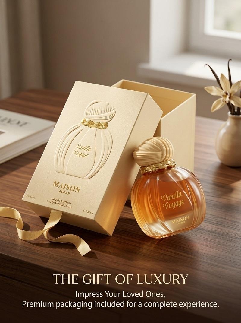 Vanilla Perfume 100ML Unisex, Sweet Caramel Honey Amber Vanilla Eau De Parfum, Long Lasting Gourmand Fragrance, Gift for Her Him