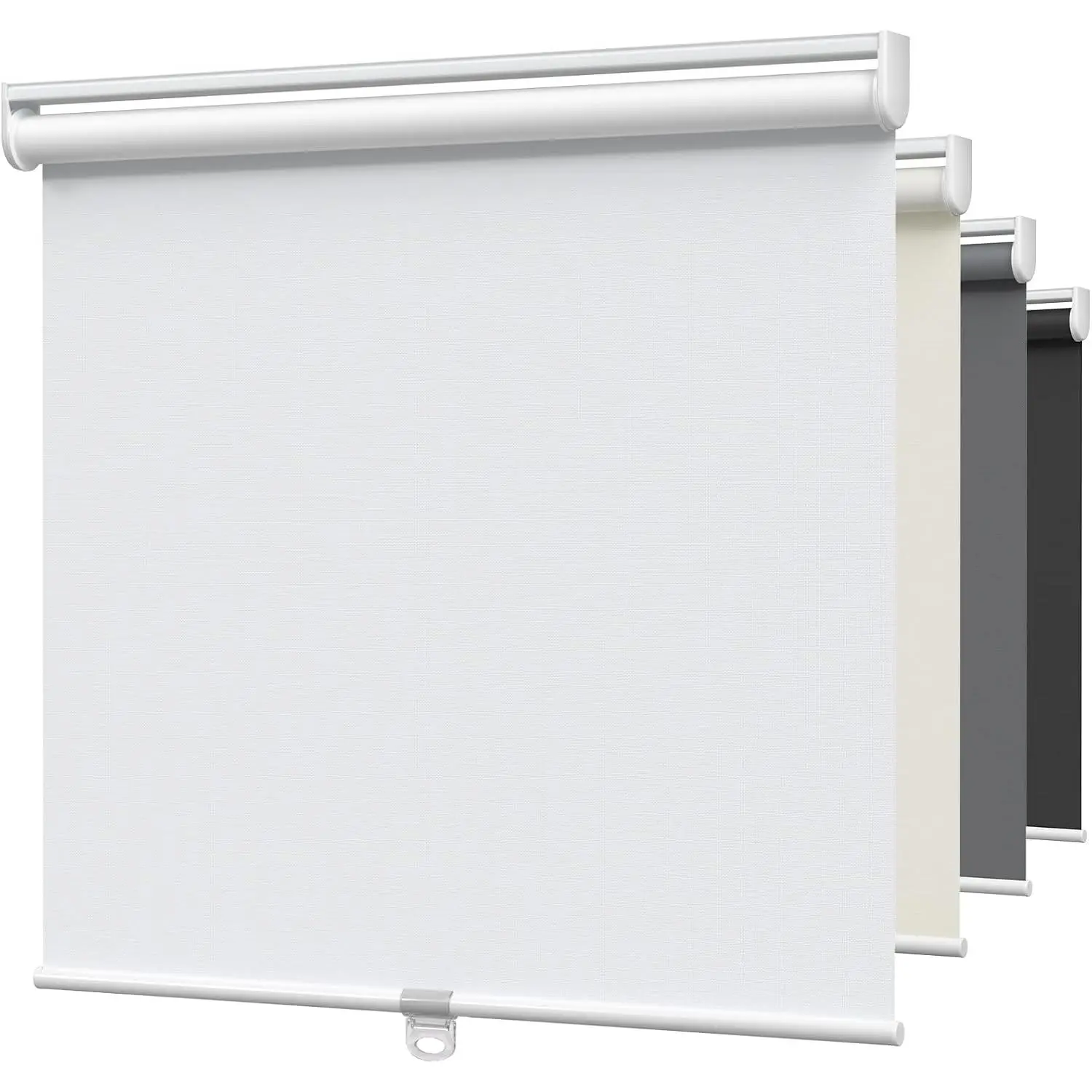 Blackout Roller Shades, Room Darkening Free-Stop Roll Up Blinds for Windows, Pull Down Blocking Blind for Home and Office, Easy to Install, 22.5" W X 72" H, White