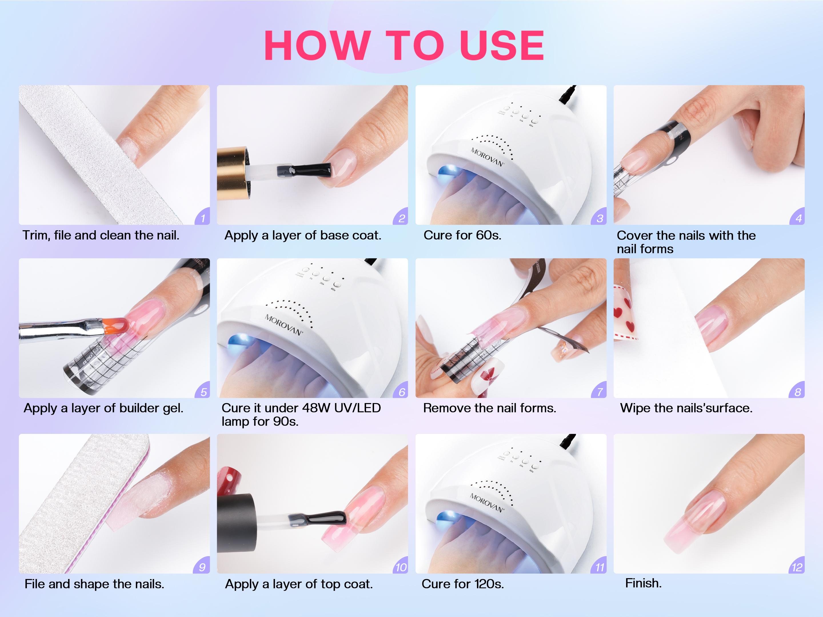 Morovan Poly Gel Nail Colors:  Poly Nail Gel 15ml Professional Poly Nail Extension Gel for Holiday Manicure DIY Design Salon at Home Gelpolish Regular Set Best Seller Gelpolish gel x nails