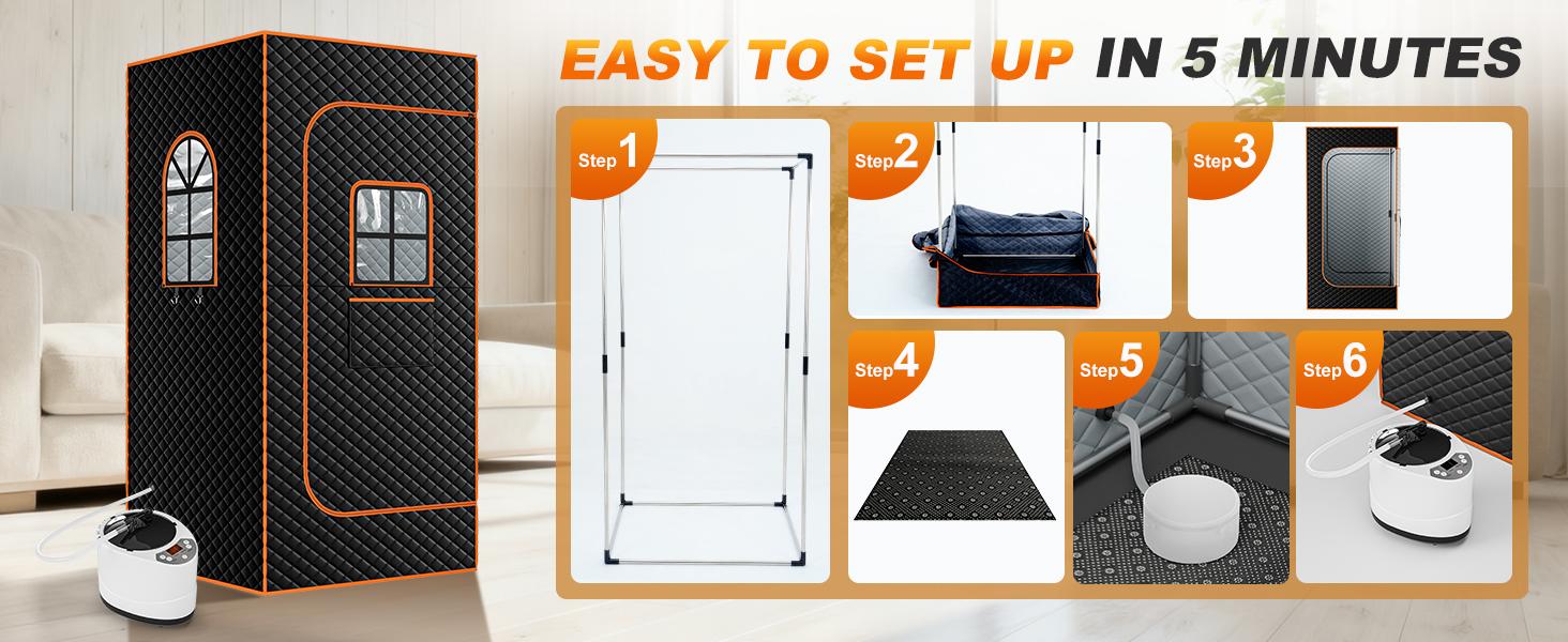 Lilypelle Upgraded 2 Person Portable Sauna Box, Extra Large Portable Steam Sauna for Home,Personal Sauna Tent Full Body with 2 Steamers, 2 Folding Chair,Remote Control Lilypelle Upgraded 2 Person Portable Sauna Box, Extra Large Portable Steam Sauna for Home,Personal Sauna Tent Full Body with 2 Steamers, 2 Folding Chair,Remote Control