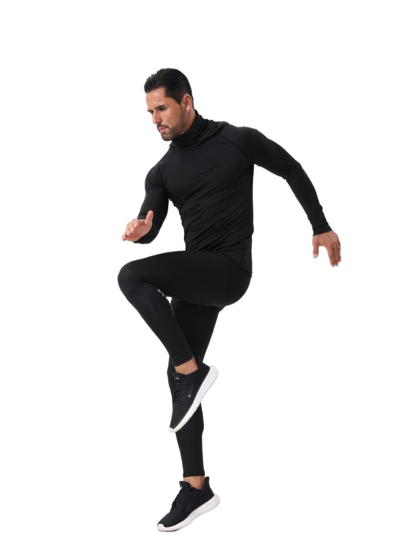 [Quick Dry Hoodies] 3 Men's Quick Drying Breathable Hoodies With Masks |   Long Sleeved T-shirt - Spring And Autumn Compression Sports Top - Enhance Your Workout Performance, It's A Gift
