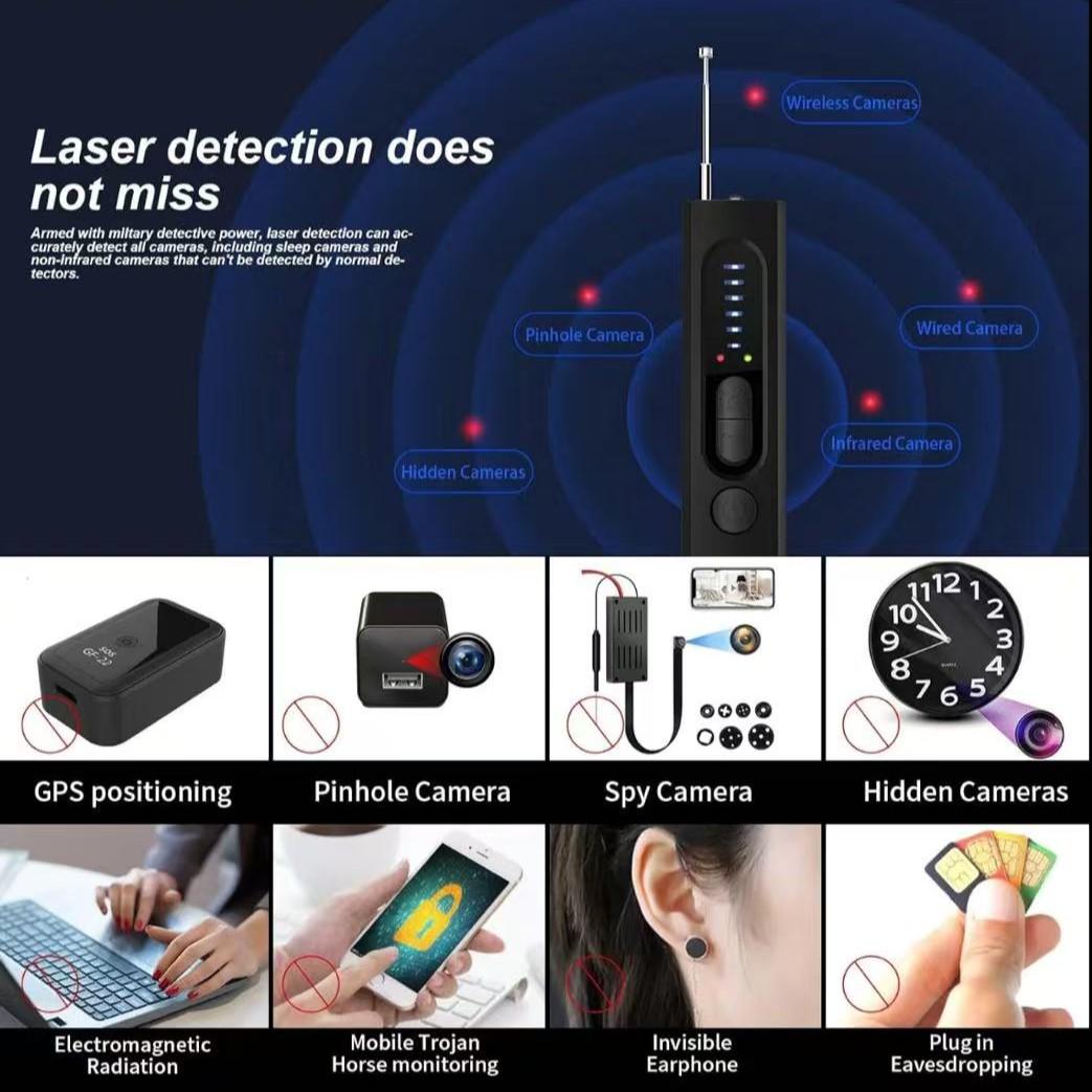 Spring Special Hidden Camera Detector, GPS Tracker Scanner, RF Signal Scanning, Ideal for Office, Travel, Hotel, Car