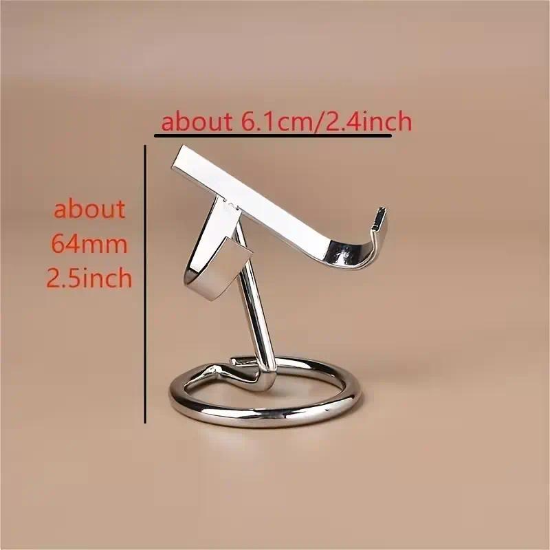 Crystal Mineral Specimen Display Stand, Metal Base, Simple Style Crystal Ball Holder, Desktop Decoration, Home Decor Accessory, Adjustable Shelf Rack