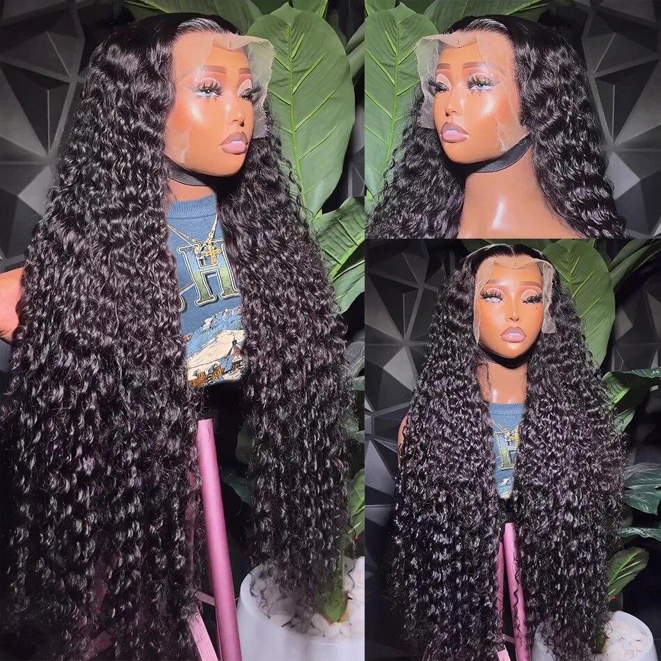 Deep Wave 13x6 Lace Front Wigs Human Hair 180% Density Lace Wigs Brazilian Hair Wigs 13x4 Lace Frontal Human Hair TikTokShopBlackFriday