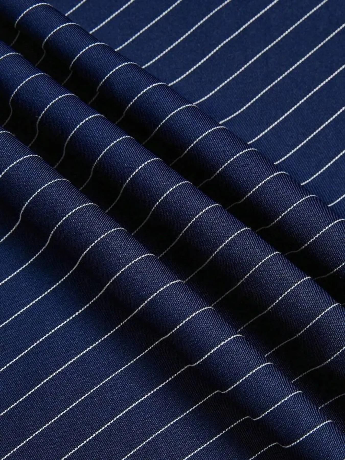 Women's Striped Wide Leg Straight Leg Suit Pants, Elegant Fashion Casual Trousers, Suitable for Office and Business, All Seasons