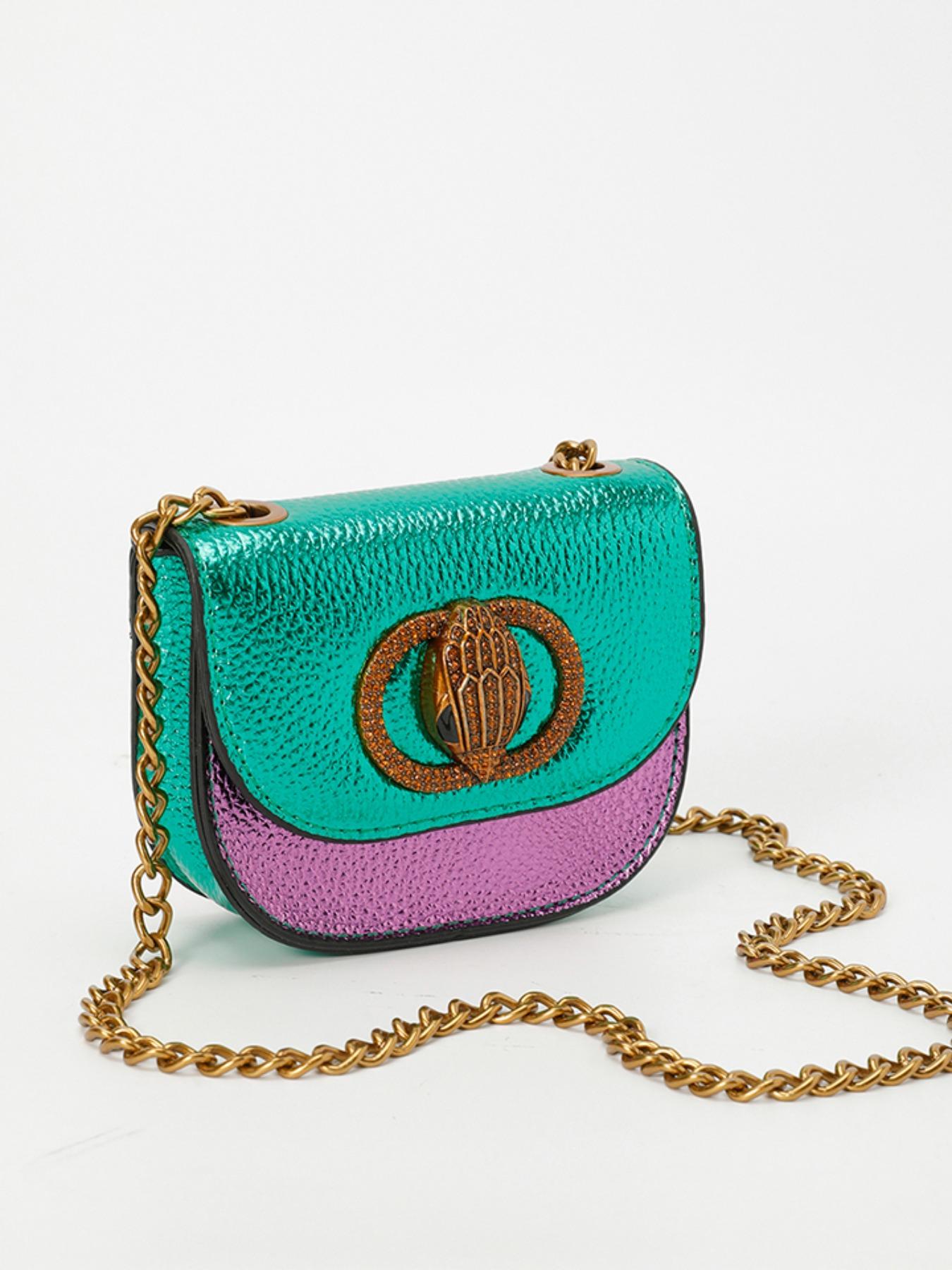 New Mini Diamond Saddle Bag for Women, Chic Chain Wallet, Fashionable Half Circle Crossbody Bag, Cute Portable Handbag for All Seasons