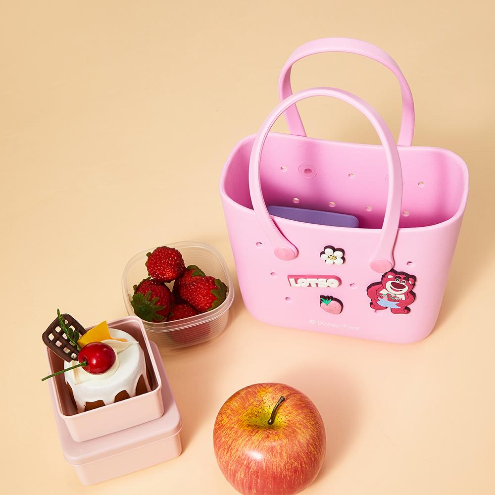 MINISO x Disney Mini Lunch Tote Bag -  Cute Crocs Design Durable Small Size Disney Design With Handle Cute Bento Bags Surprise Halloween Gift for Girls and Daughters, Easter Basket Gift