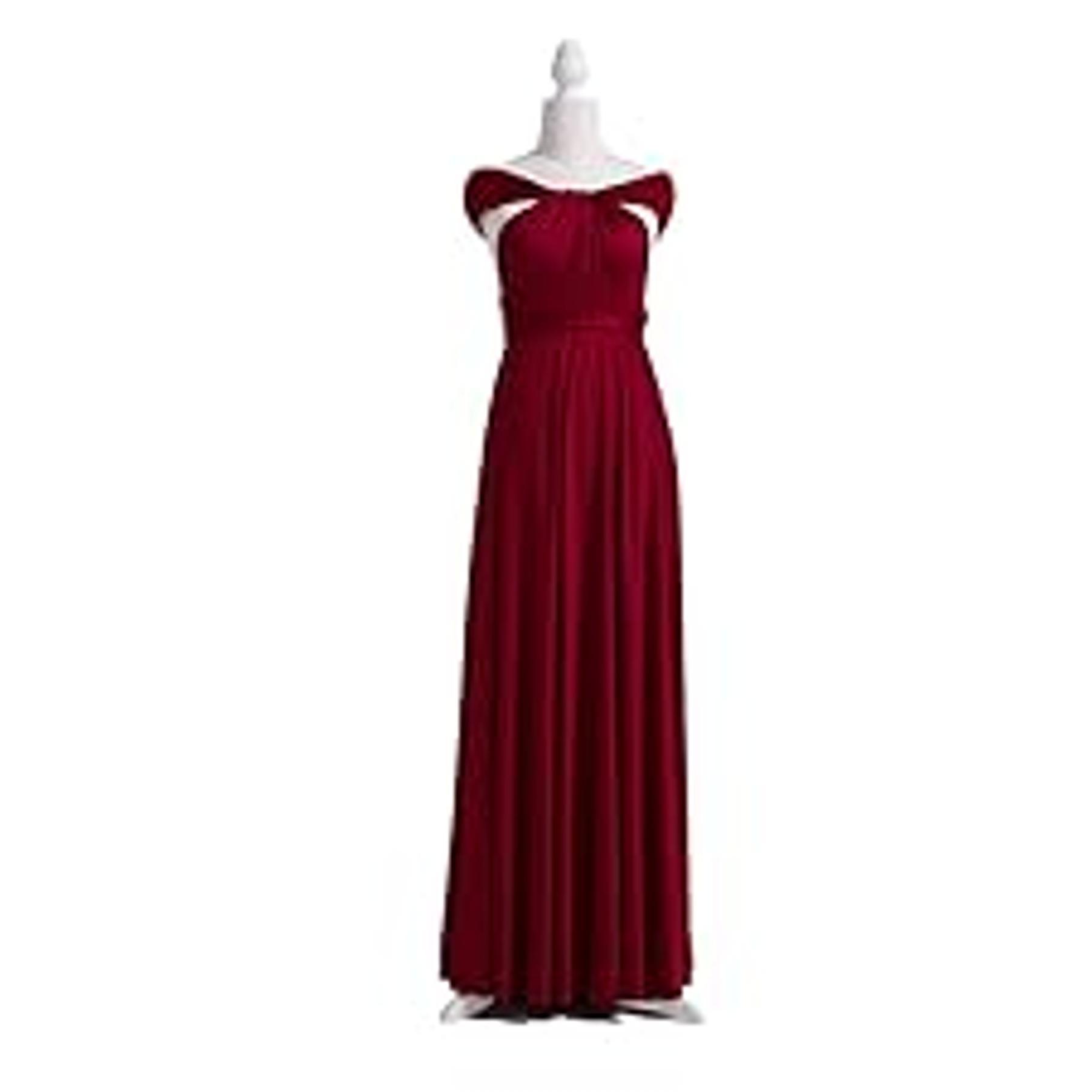 Women's Plus Size Long Infinity Dress - Bandeau, Convertible, Multi-Way Twist Wrap Dress for Beach, Prom, Cocktail Events, Fits Maternity Needs