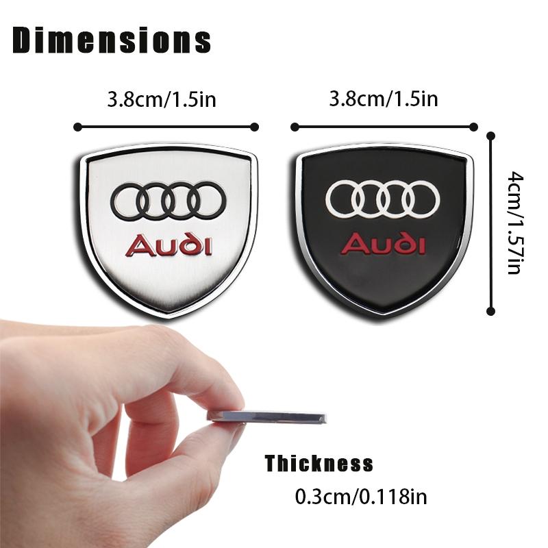 Car Metal Sticker Custom Shield Car Rear Trunk Shield Emblem Badge Sticker Car Decals For Audi Sline A3 A4 B5 B6 B7 B8 8P B9 8V 8L A6 C7 C6 A1 A5 A7 TT Q3 Q5 Q7 Q8 S3 S4 S5 S6 S7 RS3 RS5