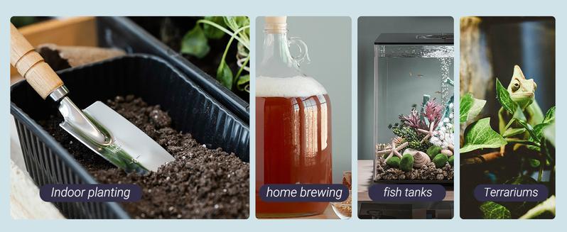 LUXBIRD 2 Pack 10"x 20.75" Seedling Heat Mat and Digital Thermostat Controller Combo Set (120v US Plug)