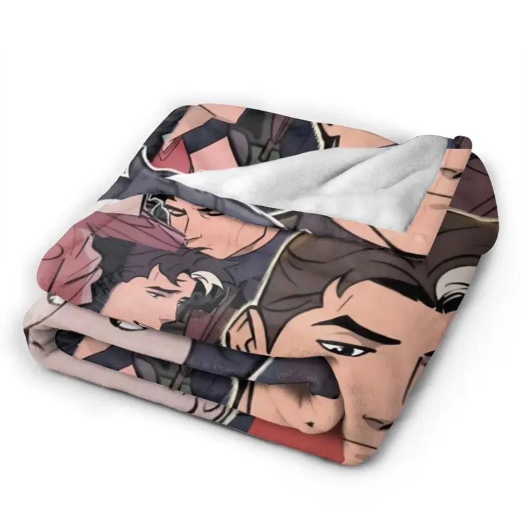Jason Todd Red Hood Anime Graphic Flannel Throw Blanket, Super Soft Breathable Lightweight Cozy Blanket for Home Sofa Bed Bedroom Travel, Spring Autumn Comfort for Adults Kids Comic Fans, Birthday Holiday Gift, Throw Blankets, Bed Accessories