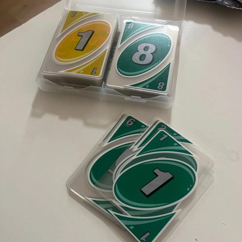 IN STOCK Board Games UNO H2O Card Game WaterProof Pressure Proof PVC Plastic Transparent Kids Toys Playing Cards Family and Friends Gathering Supply