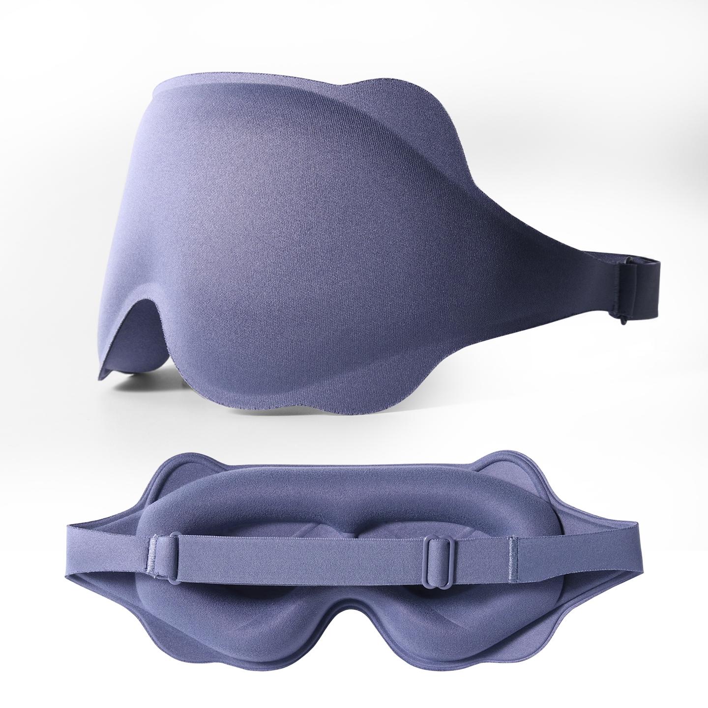 3D Contour Sleep Eye Mask, Full, No Pressure, Side Sleeping Friendly Breathable Soft Eyemask, Comfortable Night Rest Essential