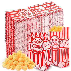 600 Pcs Paper Popcorn Bags, 1 Oz Individual Servings Bulk for Popcorn Machine Accessories Movie Nights Cinema Party Supplies