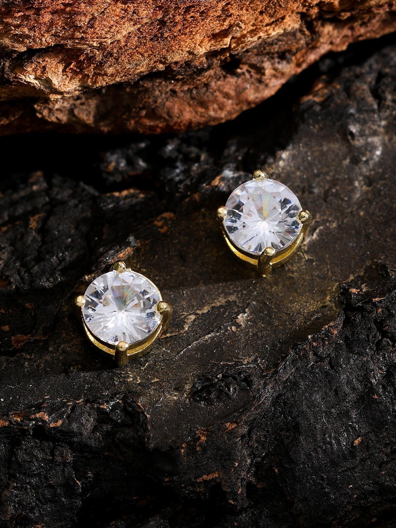 4pcs Classic Round Magnetic Ear Cuffs, Fashionable Simple Zircon Earrings, Pain-Free Wear, Unisex Jewelry, Daily Accessory